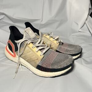 Men’s Adidas Ultraboost 19 Clear Brown Chalk White Shoes - B37703 Size 9